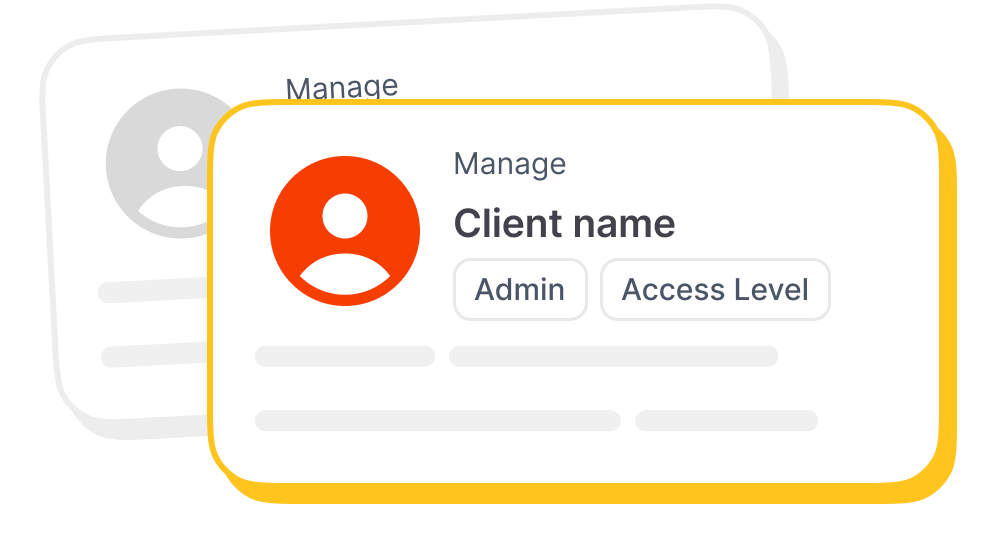 Client Management Dashboard Illustration